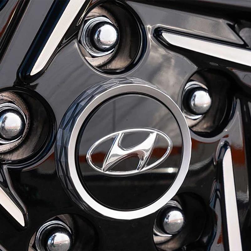 4pcs 56mm 58mm 60mm 65mm Car Wheel Center Caps Hubcap Cover For Hyundai Ioniq Sonata Elantra Solaris Creta Accent Santa Fe I10 XX45