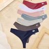 7 шт./компл. M-XL женское хлопковое белье 9 однотонных трусиков стринги сексуальные стринги с v-образной талией нижнее белье для девочек женские трусики
