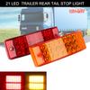 Stop Lamp 21 LED Tail Light Waterproof for Car Truck Lorry Trailer Flowing Indicator Blinker Brake Rear Warning Tailight 12V 24V