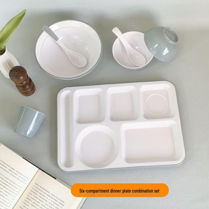 Commercial Melamine Multi-Compartment Dining Tray