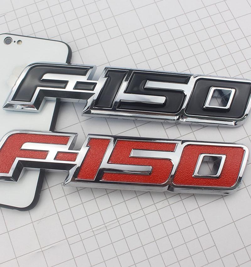 Weatherproof Red Black 3d Raised Plastic Emblem Badge Letter For 09-14 Ford F150 Tailgate
