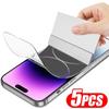 5 шт. гидрогелевая пленка для iPhone 15 14 Pro Max 8 7 Plus полная защита экрана для iPhone 13 12 Mini 11 PRO X XS MAX не стекло
