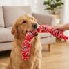 4-section Pet Stuffed Plush Chew Toy Food-themed Teeth Grinding Toys Indoor Outdoor