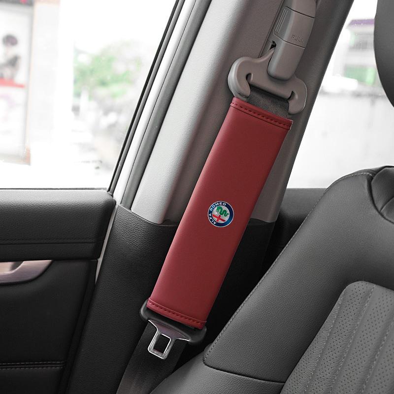 OPDFR1 For Alfa Romeo 147 156 159 MITO Giulietta Giulia Stelvio Car Seat Belt Protect Shoulder Neck Soft Pad Auto Accessories