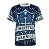 Golden Cross Print Jesus T Shirts For Men Easter Festival Street Short Sleeve T-shirt Cool 3d Effect Best Gift Fashion Tee Top