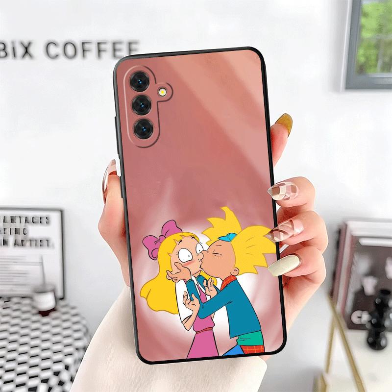 Мультяшный чехол для телефона Хей Арнольд Хельга Мягкий для Samsung A17 A37 A57 A16 A26 A36 A56 A15 A25 A35 A55 A14 A24 A34 A54 A13 A23 A33 A53