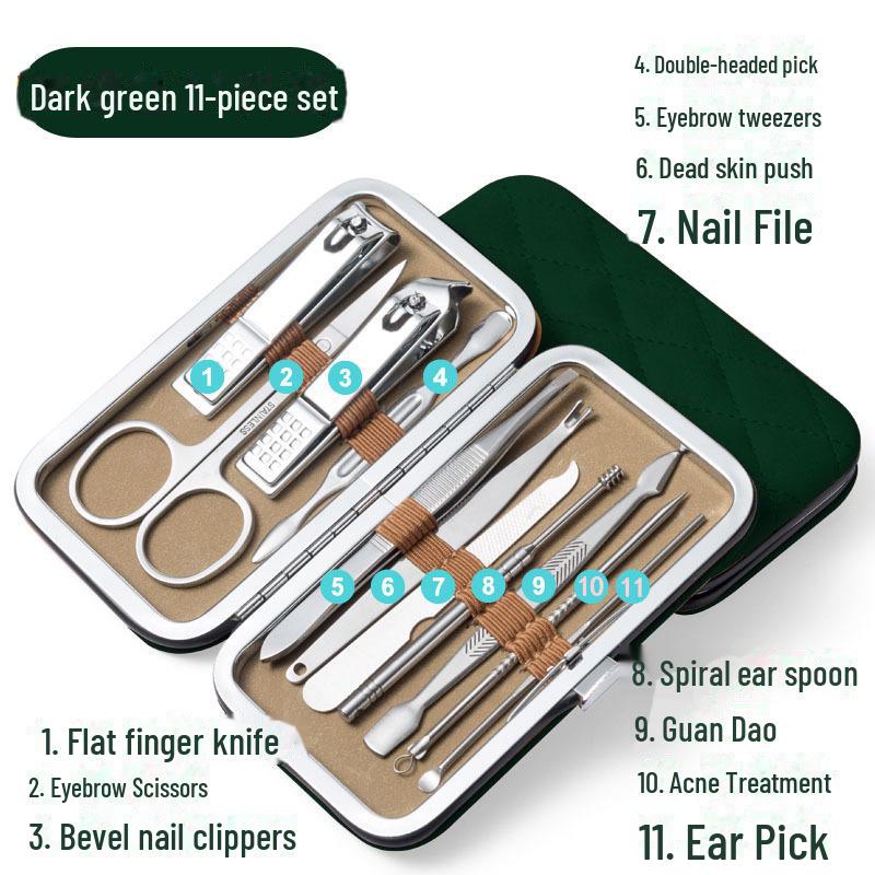 Набор из щипчиков и ножниц из нержавеющей стали для ухода за руками и ногами