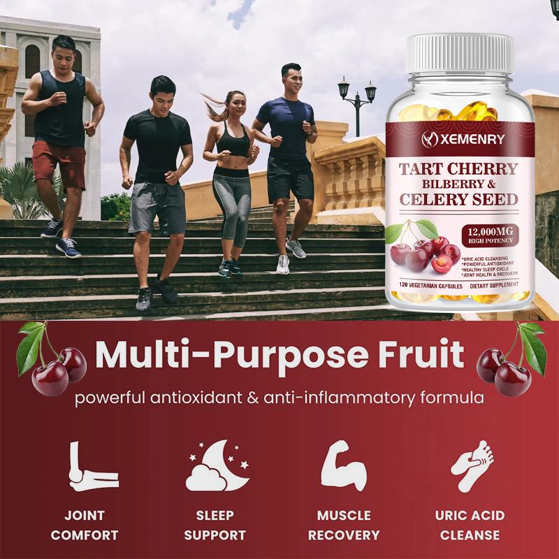 XEMENRY - Tart Cherry, Blueberry and Celery Seed Complex - 12,000 mg - Joint Health