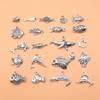 21pcs/set Small Fish Clownfish Goldfish Tuna Shark Charms Supplies For Jewelry Cute Items Bulk