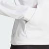 adidas Флисовый топ Aeroready Game & Go с застежкой-молнией на четверть длины, женский, белый IM2681