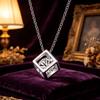 Новые популярные кулоны-ожерелья из стерлингового серебра 925 пробы с блестящими квадратными цирконами для женщин, модные украшения, подарки на День святого Валентина