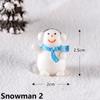 Home Decor Fairy Garden Snowman Figurine Mini Santa Claus Christmas Decorations Xmas Ornament
