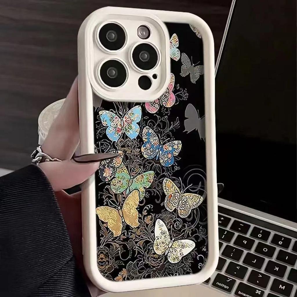 Красивый цветной бабочка для чехла мобильного телефона iphone16pro apple 15/14/13 promax новый 12x11