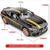 1:24 Scale M8 Model Car, Zinc Alloy Pull Back Toy Car with Sound and Light for Kids Boy Girl