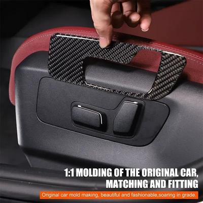 Metyoucar Для BMW X3 G45 2025-2026 Мягкая углеродная fiber Накладка на панель переключателя регулировки переднего сиденья автомобиля Наклейка-отделка Автоаксессуары