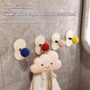 Wall Mount Dopamine Adhesive Hooks Heavy Duty Towel Hanger Colorful Bathroom Adhesive Wall Hook