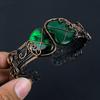 Green Flash Labradorite Gemstone Pure Copper Wire Wrapped Handmade Cuff/ Bangle Jewelry