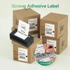 iDPRT Shipping Labels - 4x6 Thermal Direct Address Labels, Fan-Fold, Strong Adhesive, 500 Per Stack