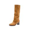 Women Winter Autumn Boots Sexy Thigh Boots Slip On Round Toe Lady Shoes Snow Boots