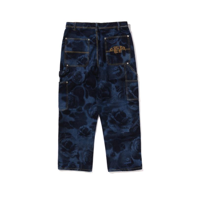 A BATHING APE Jeans Men's Moderate Straight Fit Pants 0ZXJNM150301N