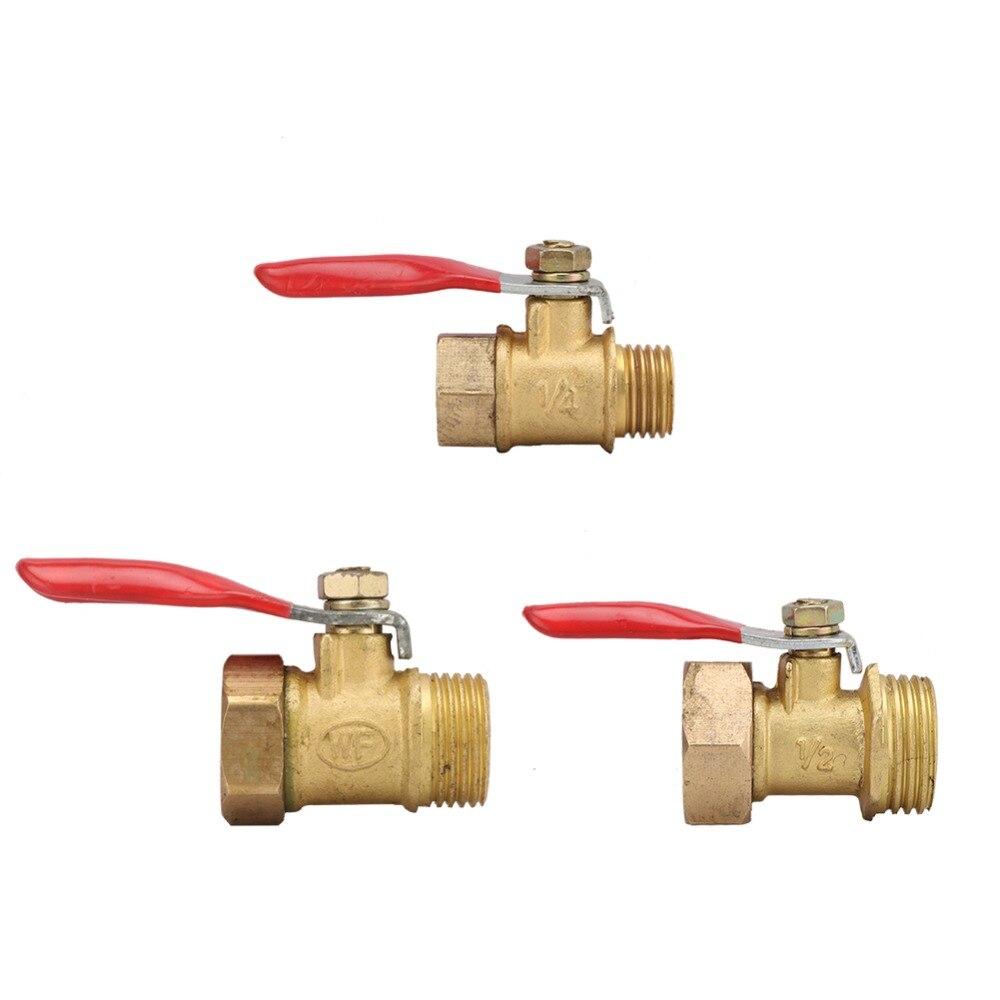 1/4 ''3/8'' 1/2 "папа и внутренняя резьба латунный шаровой клапан сельское хозяйство сад водопровод переключатель потока воды Waterstop разъем 1 шт.