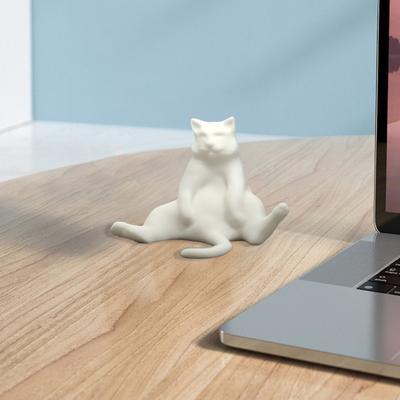 Ленивый толстый кот, украшение, 3D-печать, реалистичный дизайн, фигурка кота из PLA, реалистичная статуя животного, украшение для котенка