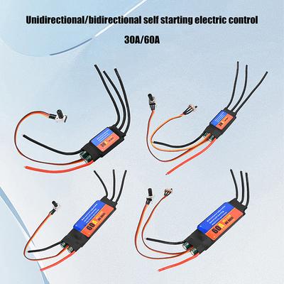 Бесколлекторный драйвер двигателя 2-6S 30A 60A ESC Двунаправленный Самозапускающийся Бесколлекторный Электрический Регулятор Скорости ESC для DIY