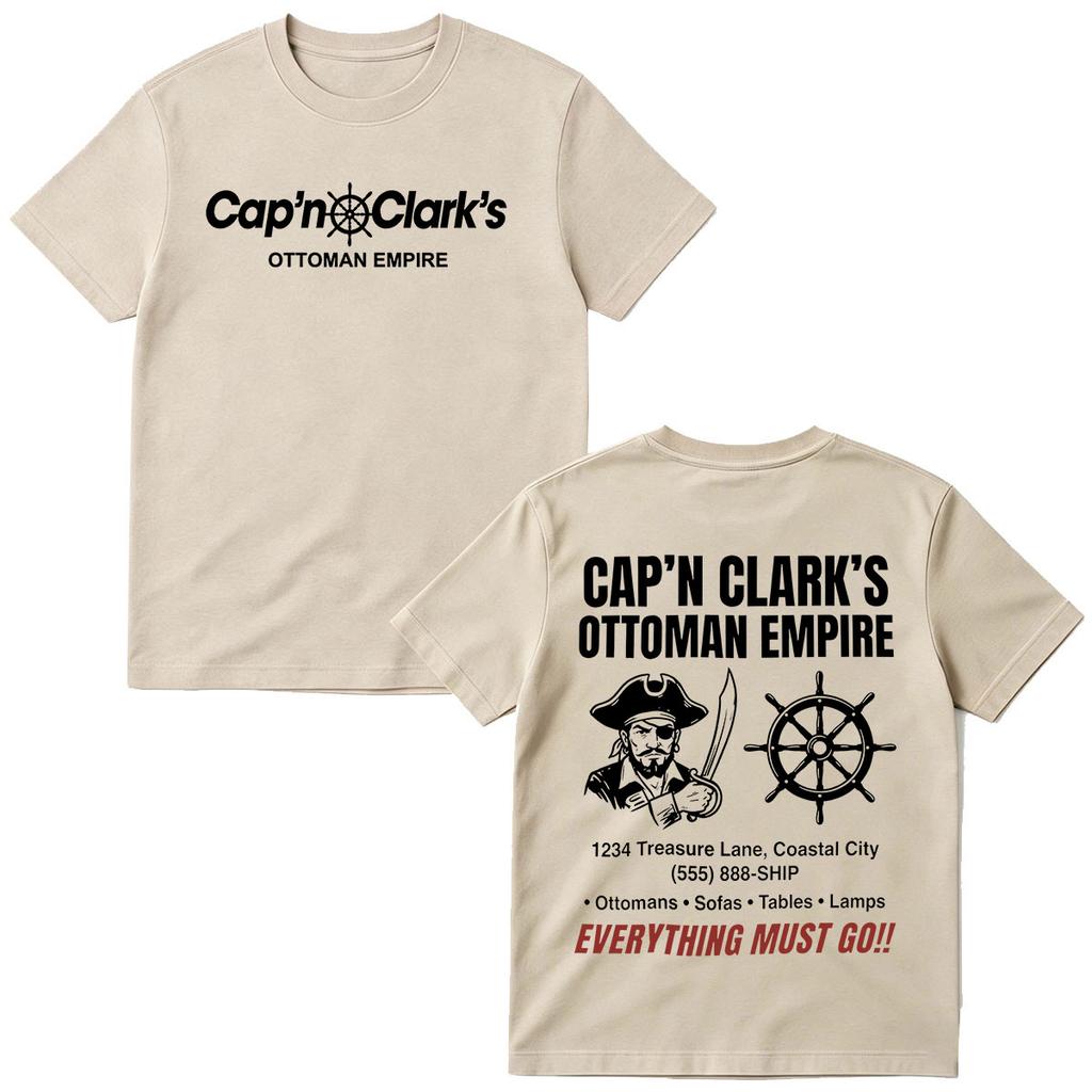 Movie Backrooms Cap'n Clark's Ottoman Empire Pirate T Shirts Men's Women Clothing Casual Cotton