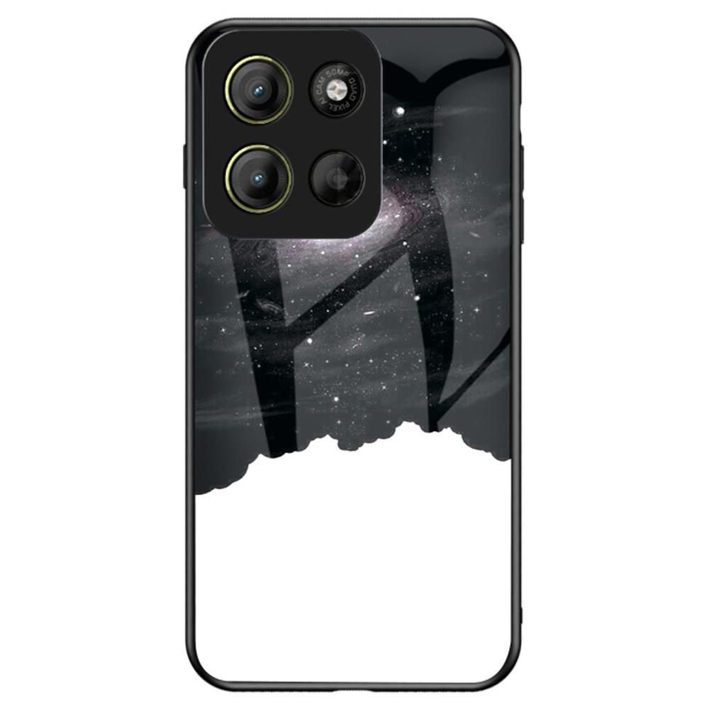 Чехол для Motorola Moto G15 4G с рисунком «Звездное небо», чехол для телефона из закаленного стекла