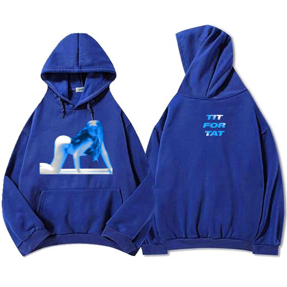 Толстовки с длинным рукавом Tate Mcrae Tit for Tat, повседневные толстовки с капюшоном, модные зимние толстовки с капюшоном для мужчин и женщин.