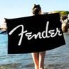 F-Fenders Гитара Тематическое Микрофибровое Печатное Пляжное Полотенце Альпинизм Йога Пляж Плавание Бег Впитывающее Мягкое Полотенце