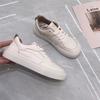 Leather Flat White Shoes Women's Soft Baseplate Shoes Spring and Summer New Versatile Thin Casual Student Women's Shoes