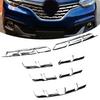 Накладка на решетку воздухозаборника из АБС-пластика для Renault Kadjar 2016 2017 2018, передняя верхняя и нижняя сетчатая защитная накладка, сменная отделка