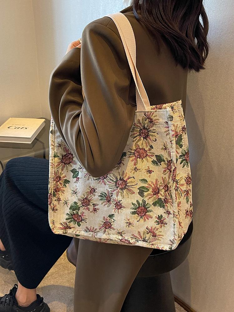 Сумка-мешок Mori большого объема из холста Tide College Student Class Bag Женская сумка для мамочек