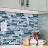 12Pc Imitation Tile Kitchen And Bathroom Sticker Marble Pattern Wall Sticker Self-Adhesive Oil-Proof And Anti-Fouling Kitchen Sticker