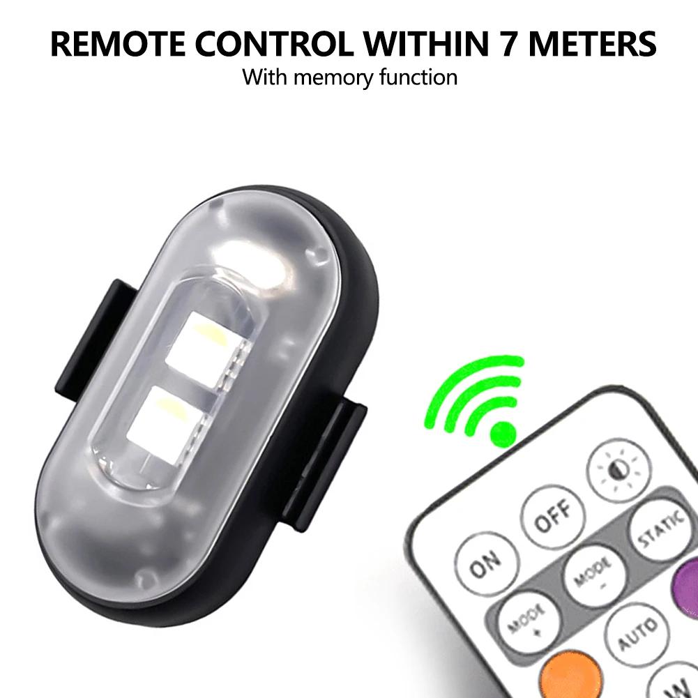 RGB Светодиодные Стробоскопы для Мотоцикла Сигнальный Огонь Светодиодная Вспышка Позиционный Беспроводной Свет Самолет Вертолет Предупреждающие Огни