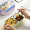 with Fork Spoon Divided Lunch Box Thermal Insulation Food Container New Bento Box  For Meal Prep