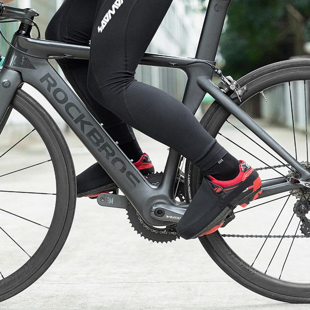 1 пара ветрозащитных бахил для ног, чехлы на пальцы для шоссейного велосипеда, велосипедные бахилы, теплоизолирующие чехлы для обуви для шоссейного велосипеда, велосипедные грелки для пальцев ног