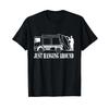 Just Hanging Around for Garbage Unisex and Trucks T Shirt Vintage Washed Breathable Slightly Stylish Homme Graphic Comfortable