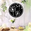 1pc Dandelion Metal Hanging Art Visual Wall Décor for Outdoor Spaces, Elegant Metal Crafts, Ideal for Holiday Gifts