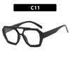 Retro Double Beam Sunglasses Woman Brand Designer Glasses New Ins Fashion Personalized Gradient Eyewear Men Eyeglasses UV400