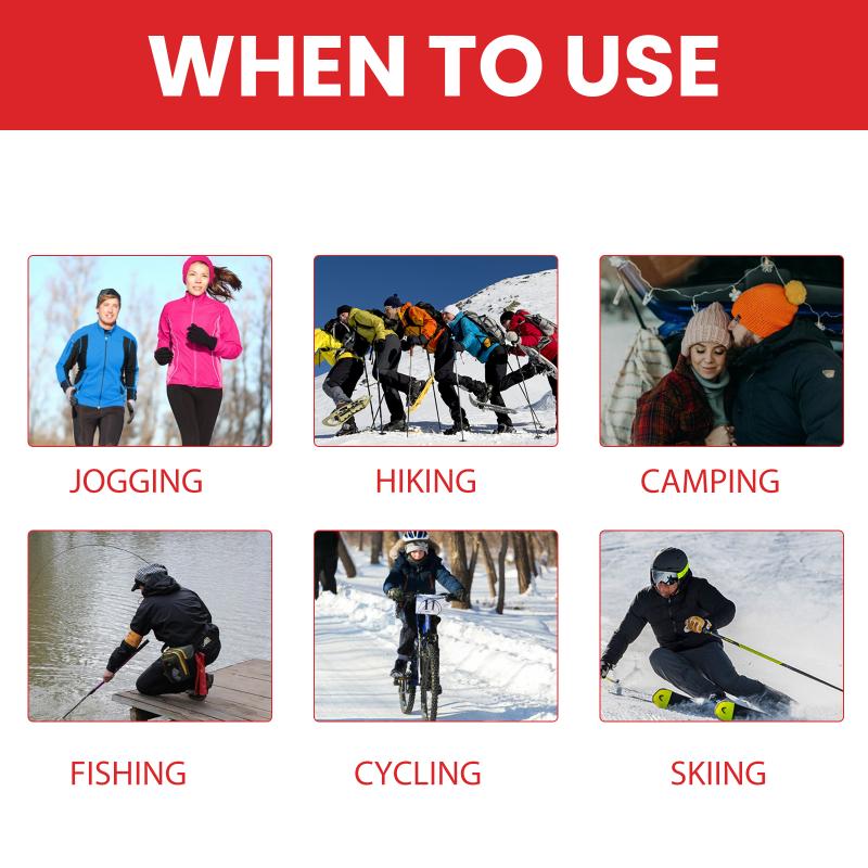 Self Heating Hand Warmers 20Pcs  Heat Portable Pads for Outdoor Activities Winter Sports Travel