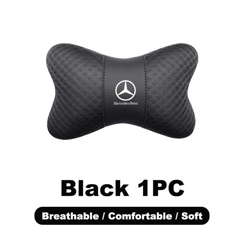 AAVS1 1PC Car Safety Headrest Neck Pillow Auto Seat Lumbar Support Cushion For Mercedes Benz A C E S G Class GLC CLE CLA GLB GLS W177