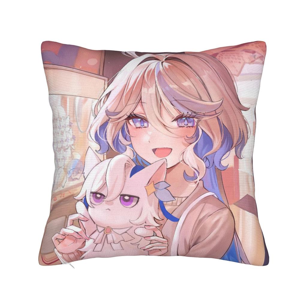 Genshin Impact Gorou Pillowcase Double-Sided Printing Polyester Cushion Cover Decorative Pillow Case Cover Chair Square 40*40Cm