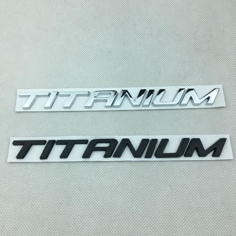 1X 3D металлическая Титановая эмблема заднего багажника, хромированный значок, наклейки для автомобиля, наклейки, пригодные для Ford Mondeo Taurus Ecosport, Стайлинг автомобиля