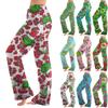 Women Winter Print Pants Full Length Long Trousers Sports Pants