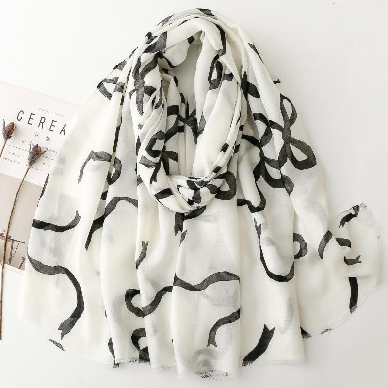 Simple Women Scarf Summer Beach Shawl Cotton Linen Feeling Tassel Pashmina Muslim Hijab Wrap Lady Viscose Scarf