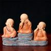 Decoration Desk Miniatures Little Monk Figurine Monk Ornament Buddha Monk Statue Small Monk Status