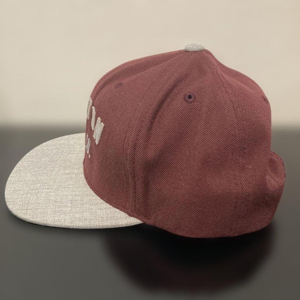 Б/у кепка brixton snapback бордово-красная серая
