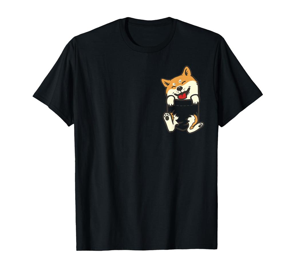 Pocket Shiba Inu Paw Cute Dog Akita Inu Lover Gift T-Shirt